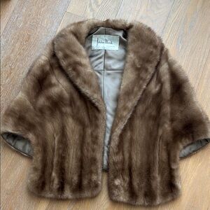 Brown Fur Cape